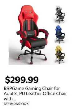 Walmart RSPGame Gaming Chair for Adults offer