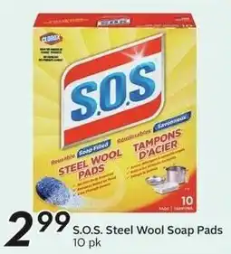 Sobeys S.O.S. Steel Wool Soap Pads offer