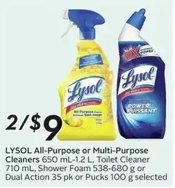 Sobeys Lysol All-Purpose or Multi-Purpose Cleaners offer