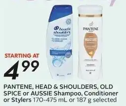 Sobeys Pantene, Head & Shoulders, Old Spice or Aussie Shampoo, Conditioner or Stylers offer