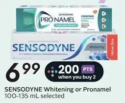 Sobeys Sensodyne whitening or pronamel offer