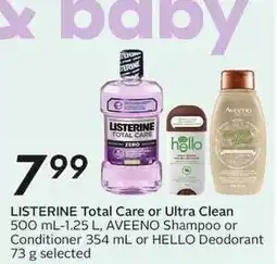 Sobeys Listerine Total Care or Ultra Clean offer