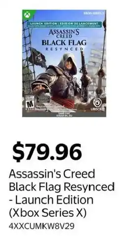 Walmart Assassin's Creed Black Flag Resynced - Launch Edition (Xbox Series X) offer