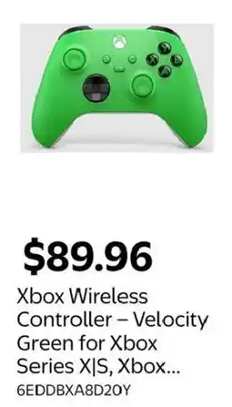 Walmart Xbox Wireless Controller - Velocity Green offer