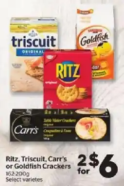 Calgary Co-op Ritz, Triscuit, Carr's or Goldfish Crackers offer