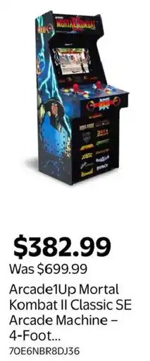 Walmart Arcade1Up Mortal Kombat II Classic SE Arcade Machine offer