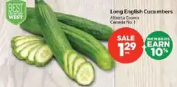 Calgary Co-op Long English Cucumbers offer