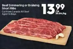 Calgary Co-op Beef Simmering or Braising Short Ribs offer