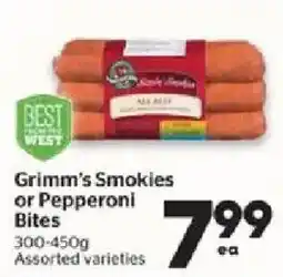 Calgary Co-op Grimm's Smokies or Pepperoni Bites offer