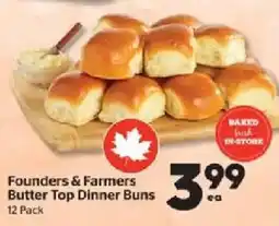 Calgary Co-op Founders & Farmers Butter Top Dinner Buns offer