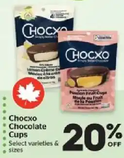 Calgary Co-op Chocxo chocolate cups offer