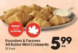 Calgary Co-op Founders & Farmers All Butter Mini Croissants offer