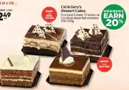 Calgary Co-op Cal & Gary's Dessert Cakes offer