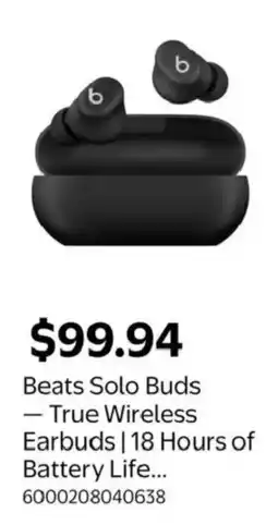 Walmart beats solo buds offer