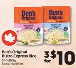 Calgary Co-op Ben's Original Bistro Express Rice offer