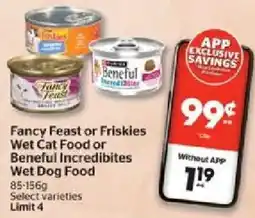 Calgary Co-op Fancy Feast or Friskies Wet Cat Food or Beneful IncrediBites Wet Dog Food offer