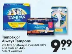 Calgary Co-op Tampax or Always Tampons offer