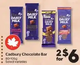 Calgary Co-op Cadbury Chocolate Bar offer