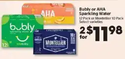 Calgary Co-op Bubly or AHA Sparkling Water offer