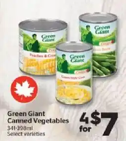 Calgary Co-op Green Giant Canned Vegetables offer