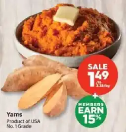 Calgary Co-op Yams offer