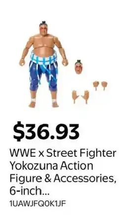 Walmart Wwe x street fighter yokozuna action figure & accessories offer