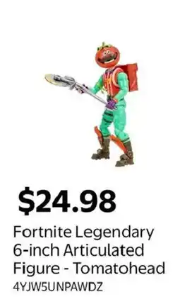 Walmart Fortnite Legendary 6-inch Articulated Figure - Tomatohead offer
