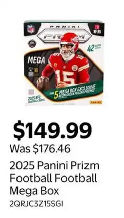 Walmart Panini Prizm Football Mega Box offer