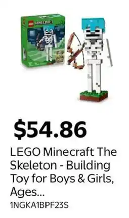 Walmart LEGO Minecraft The Skeleton offer