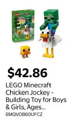 Walmart LEGO Minecraft Chicken Jockey offer