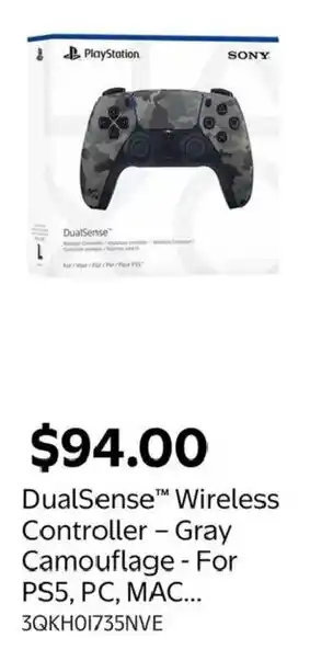 Sony DualSense™ Wireless Controller - Gray Camouflage