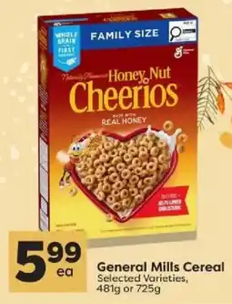 Quality Foods General Mills Honey Nut Cheerios offer
