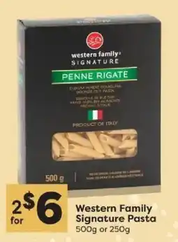 Quality Foods Western Family Signature Pasta offer