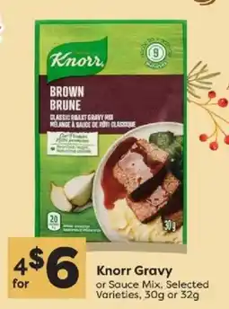 Quality Foods Knorr gravy or sauce mix offer
