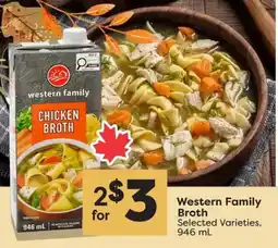Quality Foods Western Family Broth offer