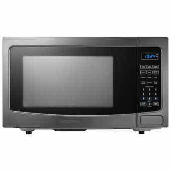 Best Buy Insignia 1.1 Cu. Ft. Microwave (NS-MW11BS9-C) - Black Stainless Steel - Only at Best Buy offer
