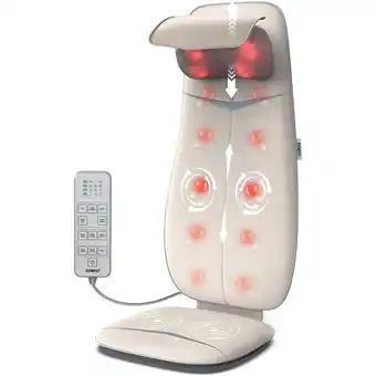 Best Buy RENPHO Neck & Back Massager Chair with Heat and Vibration, Shiatsu or Rolling Massage for Shoulders, Waist, Electric Massage offer
