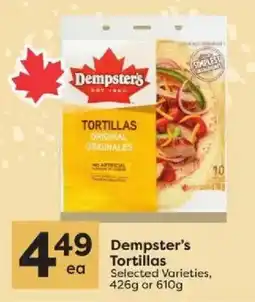 Quality Foods Dempster's tortillas offer