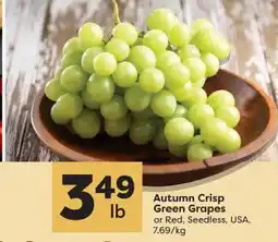 Quality Foods Autumn Crisp Green Grapes offer