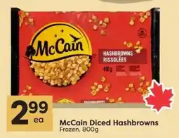Quality Foods McCain diced hashbrowns offer