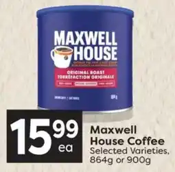 Quality Foods Maxwell House Coffee offer