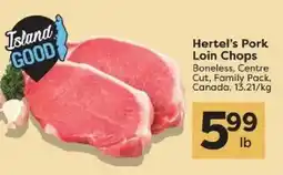 Quality Foods Hertel's pork loin chops offer