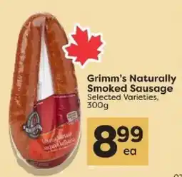 Quality Foods Grimm's Naturally Smoked Sausage offer