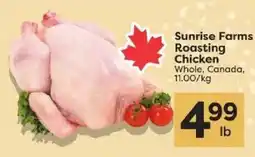 Quality Foods Sunrise Farms Roasting Chicken offer