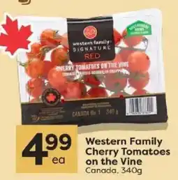 Quality Foods Western Family Cherry Tomatoes on the Vine offer
