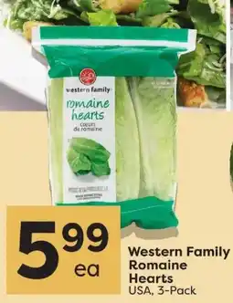 Quality Foods Western Family Romaine Hearts offer