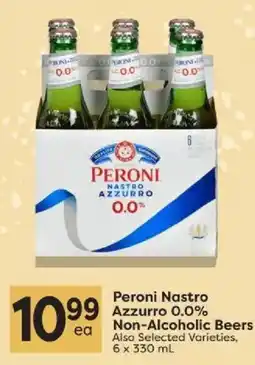 Quality Foods Peroni Nastro Azzurro 0.0% Non-Alcoholic Beers offer