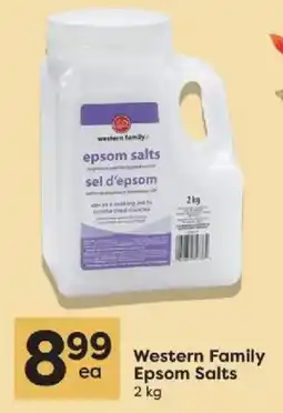 Quality Foods Western Family Epsom Salts offer