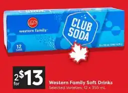 Quality Foods Western Family Soft Drinks offer