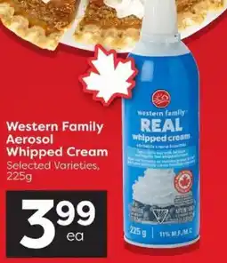 Quality Foods Western Family Aerosol Whipped Cream offer